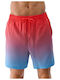 Men's Swimwear Shorts Red with Patterns