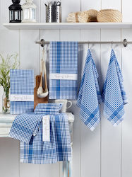 Eponj Home Πετσέτα Κουζίνας από 100% Βαμβάκι σε Μπλε Χρώμα 45x65cm