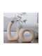 Dekorative Keramikvase Nef-nef Homeware Jadi Ecru Jagi 17,5x5x13,5
