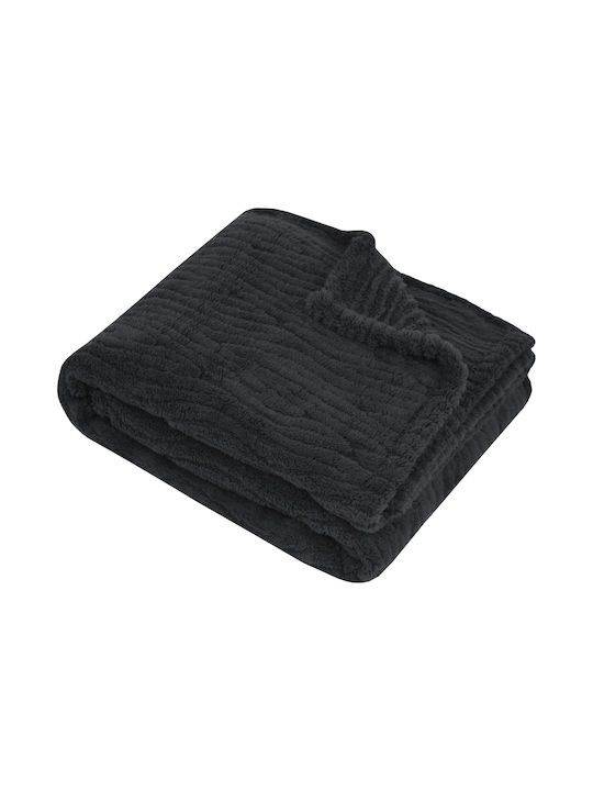 S-f Columbia Κουβέρτα Fleece Ημίδιπλη 180x220εκ...