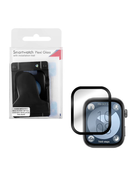 Volte-Tel Tempered Full Face Tempered Glass για το Huawei Watch Fit 3 / Fit 4 1τμχ 8374715