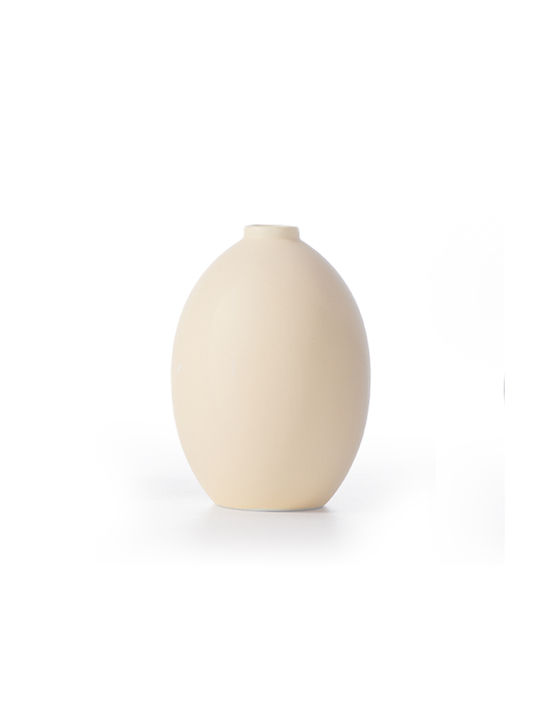 Nef-Nef Homeware Διακοσμητικό Βάζο Keramik Ecru 8x8cm 1Stück