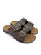 Herrensandalen in Braun Farbe