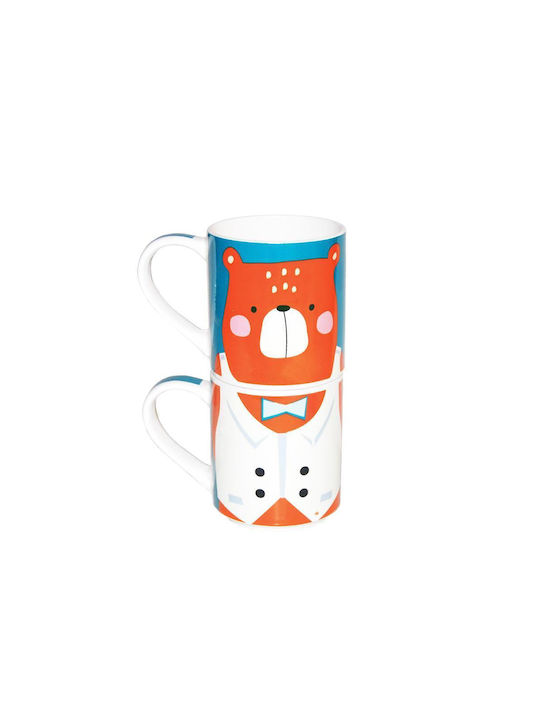 Next Bear Mug from Porcelain 265ml 2pcs