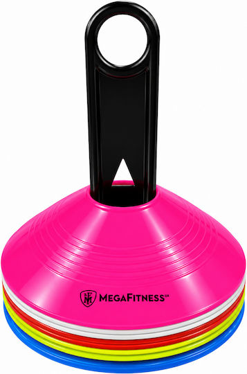 Комплект от 40 бр. конуси за маркиране 5 см Megafitness