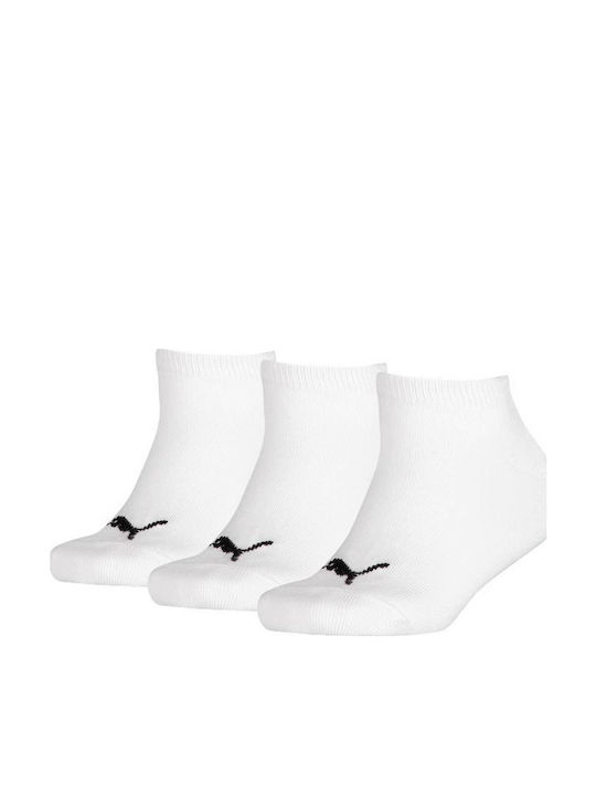 PUMA Αθλητικά Παιδικά Σοσόνια Λευκά 3 Ζευγάρια