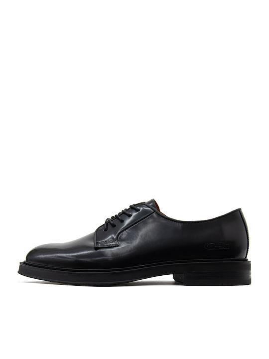 G-Star Raw Eton Box Δερμάτινα Ανδρικά Σκαρπίνια Μαύρα