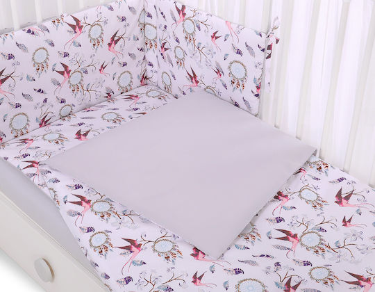 Bobono Kinderbettbezug Pink 90x120cm