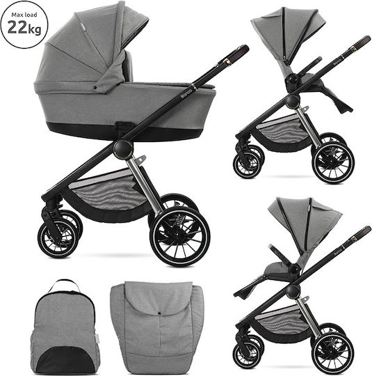 Lorelli Bianca Verstellbar 2 in 1 Baby Kinderwagen Geeignet für Neugeborene Grey