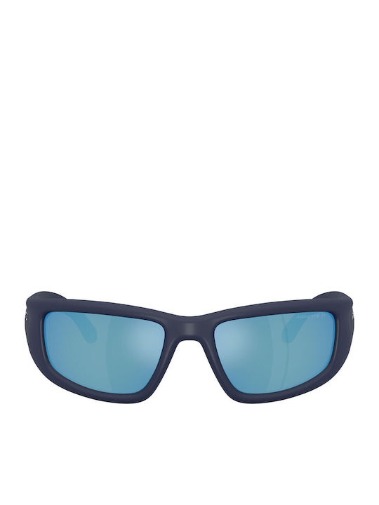 Arnette Zyme Unisex Sunglasses with Blue Plastic Frame and Blue Mirror Lens