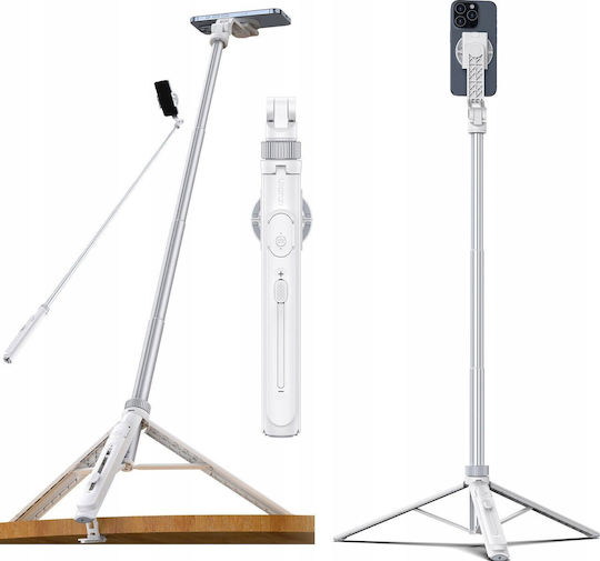 Ulanzi TT88 Selfie Stick Cell Phone Tripod Bluetooth White