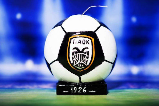 Lumânare Sferică PAOK Bază Mare 15*6*16