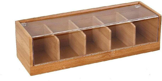 Κουτί Αποθήκευσης Τσάι 5 Θέσεων 36x13x10 Espiel Xyx110 36x13x10 Bamboo Κουτί Αποθήκευσης Τσάι 5 Θέσεων 36x13x10 Espiel Xyx110 36x13x10 Bamboo
