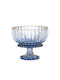 Blaue Glas-Bonboniere 22x19,5cm