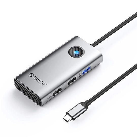 Orico USB-C Stație de andocare cu HDMI 4K PD Argintiu