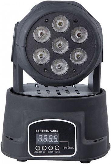ACP Φωτορυθμικό LED PAR DMX με Ρομποτική Κεφαλή RGBW
