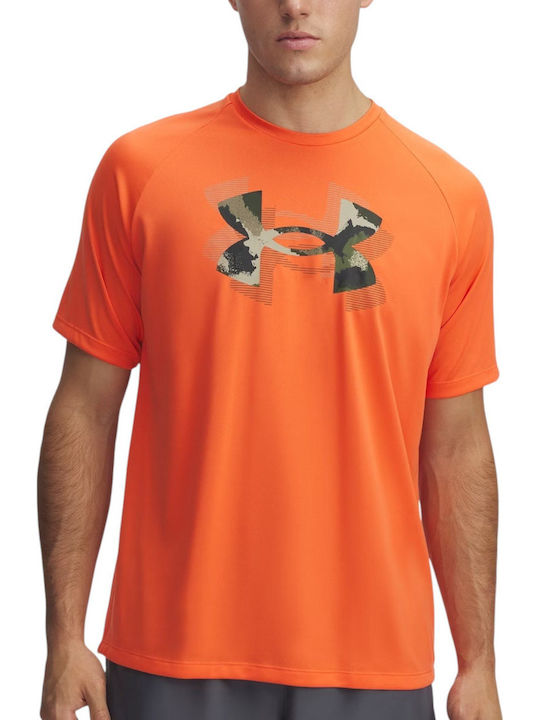 Under Armour Αθλητικό T-shirt Πορτοκαλι