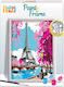 HappiHobbi Ζωγραφική Paint & Frame Paint By Numbers Spring Paris για Παιδιά 12+ Ετών