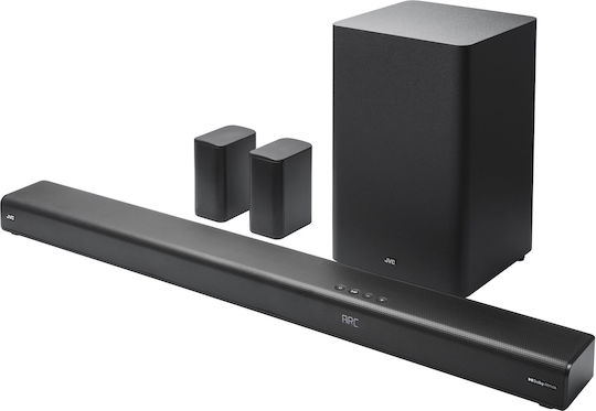 JVC TH-E874B Soundbar 5.1.2 Bluetooth και HDMI 100W με Ασύρματο Subwoofer και Τηλεχειριστήριο Μαύρο
