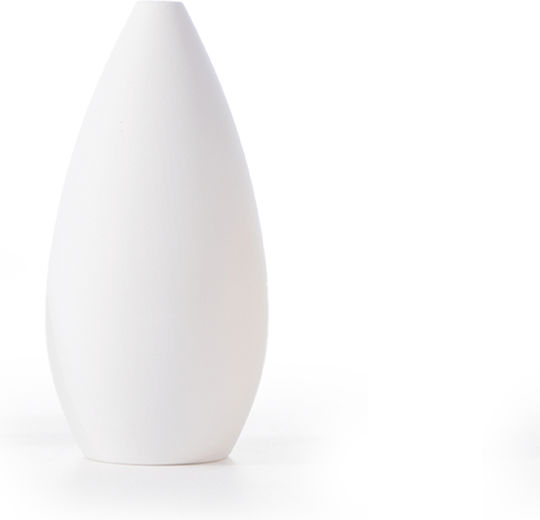Διακοσμητικό Κεραμικό Βαζάκι Nef-nef Homeware Sorb White 8χ17