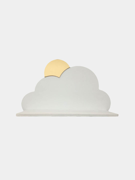 Kids Wall Shelf White 37x10x23.5cm