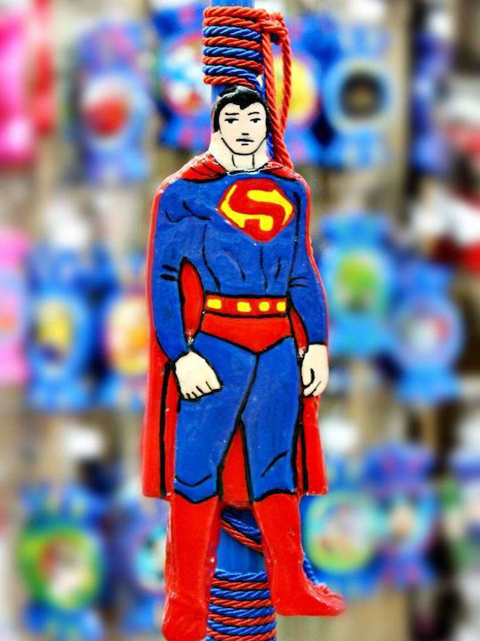 Λαμπάδα Superman Στρογγυλή Σούπερ Άνθρωπος Λαμπάδα Superman Στρογγυλή Σούπερ Άνθρωπος