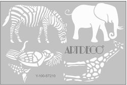 Στένσιλ Artdeco A4 21x29,7cm Animal Planet 210