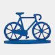 Holzhandwerksdekoration Basis „Fahrrad“ Großes Blau 18,8 X 30 X 4 cm