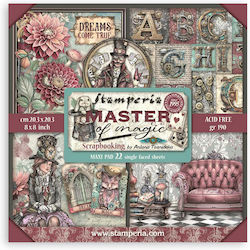 Hârtie pentru Scrapbooking 22 bucăți Față Unică...
