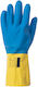 Cerva Gloves for Work Blue Latex, Neoprene/Cotton 1pcs