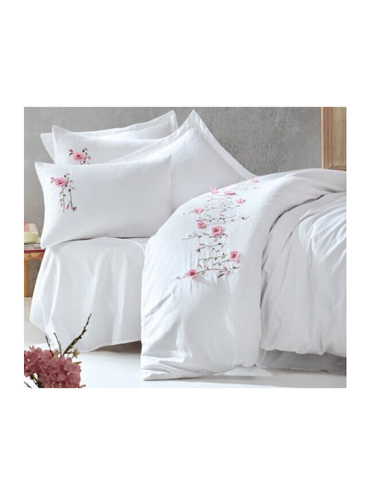 Cottonbox Σετ Παπλωματοθήκη Βαμβακερή 200x220cm...
