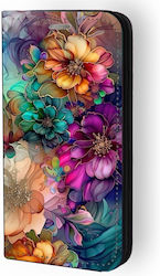 Floral Design Book Case 91730 iPhone 16 Pro