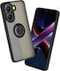 Techsuit Glinth Umschlag Rückseite Silikon Schwarz (Poco X7 Pro)