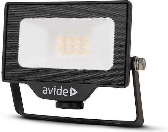 Avide Στεγανός Προβολέας LED 10W Ψυχρό Λευκό 6400K IP44