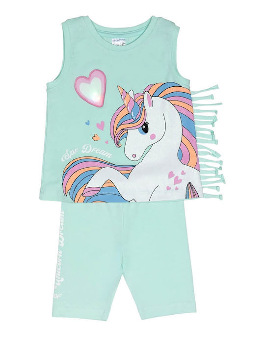Sprint Kids' Set with Leggings Summer 2pcs Pink
