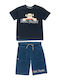 Kids' Set with Shorts Summer 2pcs Navy Blue