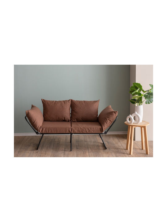 Viper Two-Seater Couch Bed Light Brown 150x60x7...