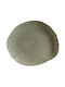 Bonna Plate Shallow made of Porcelain Green with Diameter 24cm 6pcs