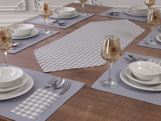 Tropik Home Ράνερ Σετ 7τμχ Gray 40x170εκ.