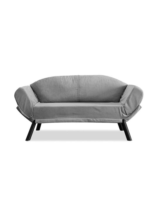 Genzo Canapea Cu Două Locuri Pat Gri 177x75x87cm