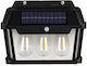 ACP Wall Mounted Solar Light 3W Bluetooth with Motion Sensor, Photocell and Remote Control