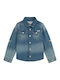 Kids Shirt Long Sleeve Denim Blue