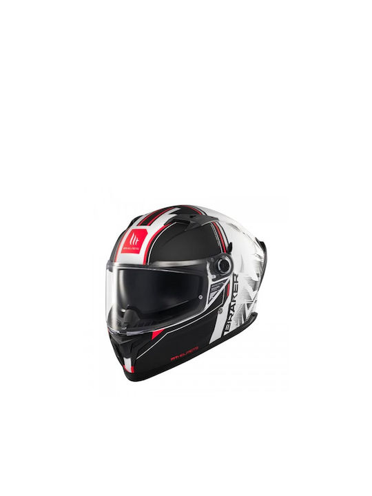 MT Braker SV Black Matt Motorcycle Helmet Full ...
