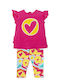Kinder-Set mit Leggings Sommer 2Stück Fuchsie
