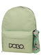 Polo Double Scarf School Backpack Junior High-High School With Water Bottle Holder Mint/Purple 27 Litre 30 x 24 x 42 cm 2025