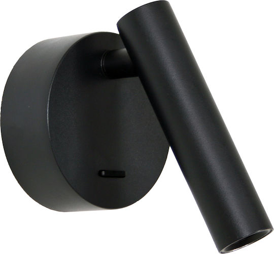 Gekas Single LED Warm White Spot in Black Color
