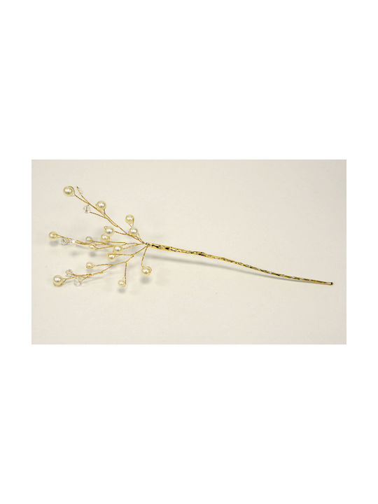 Branch with Crystals and Pearls 23cm 0517858