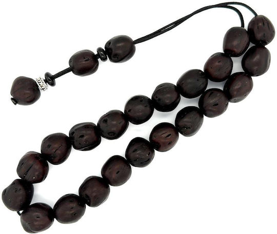 Kompologadiko Scented Wooden Worry Beads with 21 Beads Black