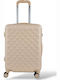 Playful Bags Παιδική Βαλίτσα Ταξιδίου Καμπίνας Σκληρή Μπεζ με 4 Ρόδες Ύψους 55εκ.