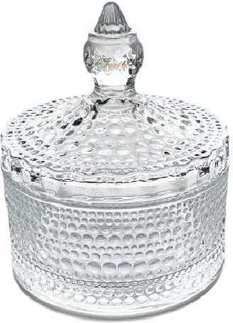 Espiel Vintage Φοντανιέρα Γυάλινη Trends με Καπάκι 8.5x9x9cm Διάφανη Espiel Vintage Φοντανιέρα Γυάλινη Trends με Καπάκι 8.5x9x9cm Διάφανη